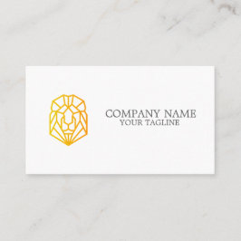 Geometrisch ontwerp Leeuw minimalistisch Modern Si Visitekaartje