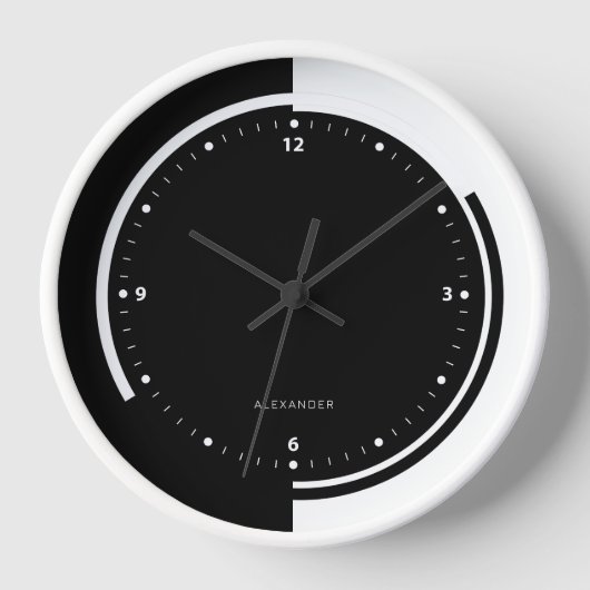 Geometrisch ontwerp met zwart en wit gesplitst sch (Voorkant)