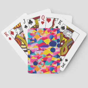 Geometrisch ontwerp pokerkaarten