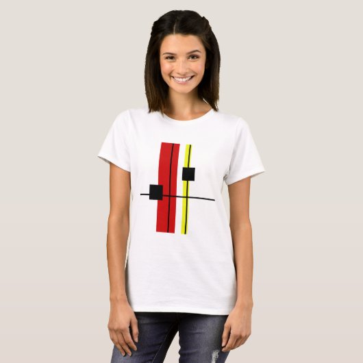 Geometrisch ontwerp t-shirt (Voorkant volledig)