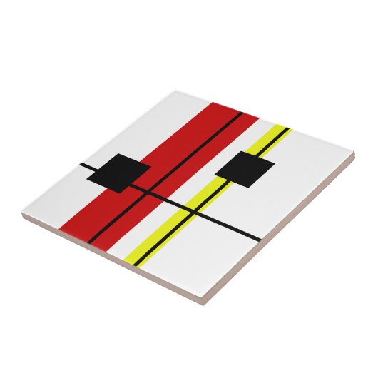 Geometrisch ontwerp tegeltje (Zijkant)