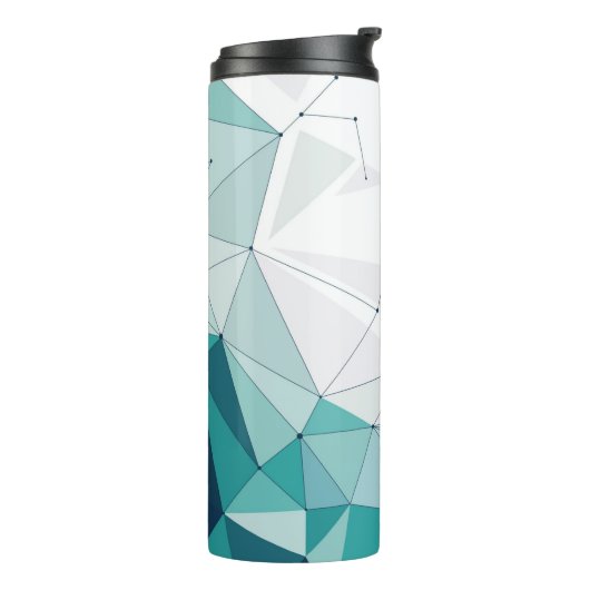 Geometrisch ontwerp thermosbeker (Gedraaid links)