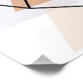 Geometrisch ontwerp van de boomkor poster (Hoek)