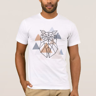 Geometrisch ontwerp van de boomkor t-shirt