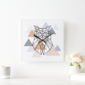 Geometrisch ontwerp van de boomkor vierkante klok (Huis)