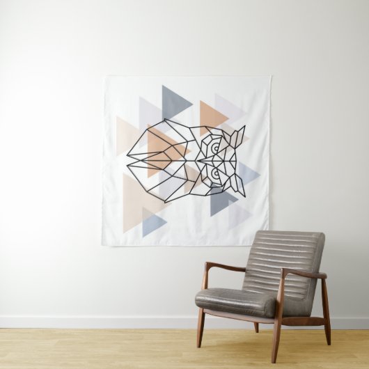 Geometrisch ontwerp van de boomkor wandkleed (In Situ (horizontaal))