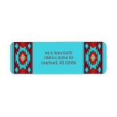 Geometrisch ontwerp van de Zuidwestelijke etnische Etiket (Voorkant)