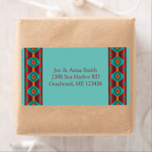 Geometrisch ontwerp van de Zuidwestelijke etnische Etiket