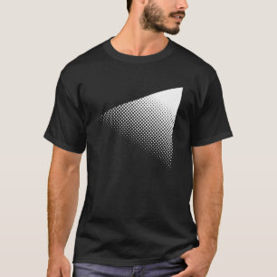 Geometrisch ontwerp van rasterdriehoek t-shirt