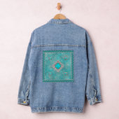 Geometrisch ontwerp voor de zuidwestelijke Turquoi Denim Jacket (Hangar)