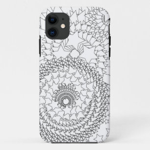 Geometrisch ontwerp voor volwassen kleuren iPhone 11 hoesje