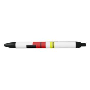 Geometrisch ontwerp zwarte inkt pen