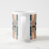 Geometrisch op basis van aztec extra grote beker (Achterkant)