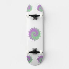 Geometrisch Paars en Groen Skateboard