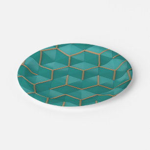 geometrisch papieren bordje