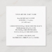 Geometrisch Patronvierkant Visitekaartje (Achterkant)