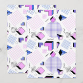 Geometrisch patroon 13 bedankkaart (Voorkant / Achterkant)