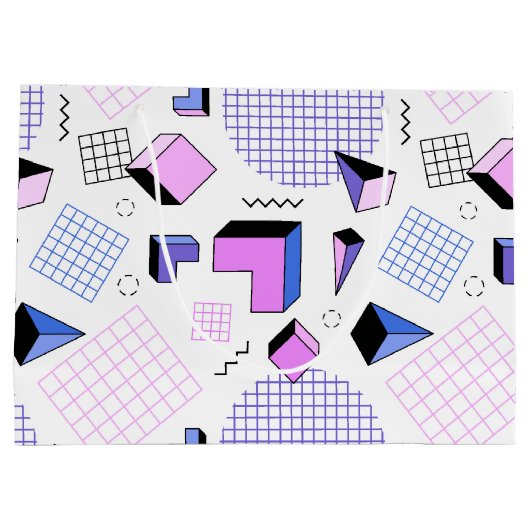 Geometrisch patroon 13 groot cadeauzakje (Achterkant)