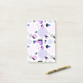 Geometrisch patroon 13 post-it® notes (Op bureau)