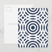 Geometrisch patroon 19 feestdagenkaart (Voorkant / Achterkant)