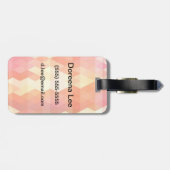 Geometrisch patroon 1 bagagelabel (Achterkant horizontaal)