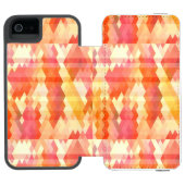 Geometrisch patroon 1 incipio iPhone portemonnee hoesje (Agenda Open)