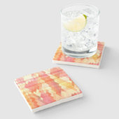 Geometrisch patroon 1 stenen onderzetter (Zijkant)