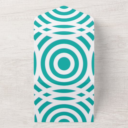 Geometrisch patroon 20 all in one uitnodiging (Buitenkant)