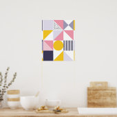 Geometrisch patroon 26 poster (Keuken)