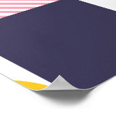 Geometrisch patroon 26 poster (Hoek)