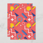 Geometrisch patroon 2 briefkaart (Voorkant / Achterkant)