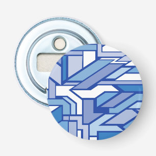 Geometrisch patroon 2 button flesopener