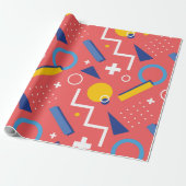 Geometrisch patroon 2 cadeaupapier (Uitgerold)
