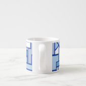 Geometrisch patroon 2 espresso kop (Achterkant)