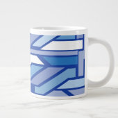 Geometrisch patroon 2 grote koffiekop (Rechts)