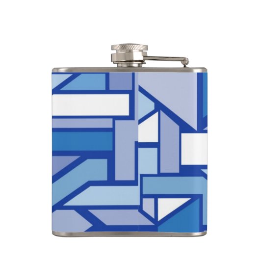 Geometrisch patroon 2 heupfles (Achterkant)