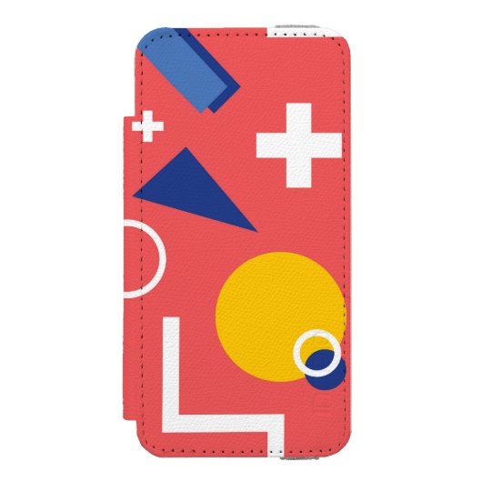 Geometrisch patroon 2 incipio iPhone portemonnee hoesje (Voorkant Agenda)