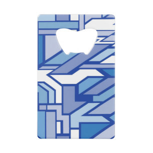 Geometrisch patroon 2 kredietkaart flessenopener