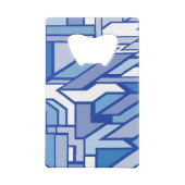 Geometrisch patroon 2 kredietkaart flessenopener (Achterkant)