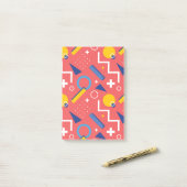 Geometrisch patroon 2 post-it® notes (Op bureau)