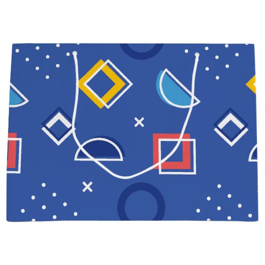 Geometrisch patroon 3 groot cadeauzakje (Voorkant)