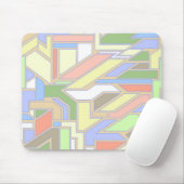 Geometrisch patroon 3 muismat (Met muis)