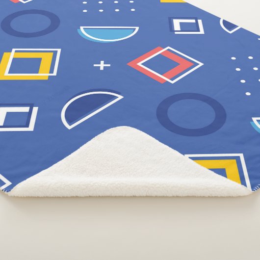 Geometrisch patroon 3 sherpa deken (3/4)