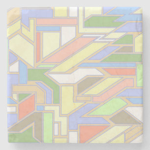 Geometrisch patroon 3 stenen onderzetter