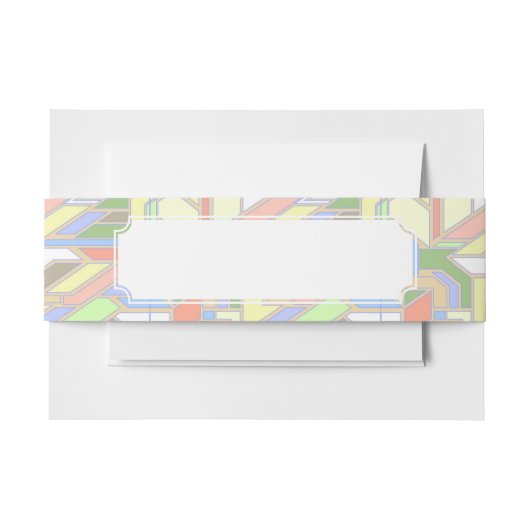 Geometrisch patroon 3 uitnodigingen wikkel (Voorkant Voorbeeld)