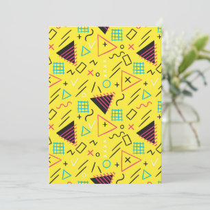 Geometrisch patroon 6 bedankkaart