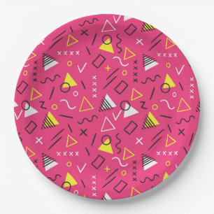 Geometrisch patroon 7 papieren bordje
