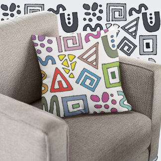 Geometrisch patroon abstracte ontwerpen modern kussen