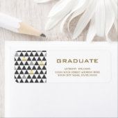 Geometrisch patroon | ADRESETIKETTEN AFSTUDEREN Etiket (Insitu)