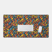 Geometrisch patroon bureaumat (Keyboard & Muis)